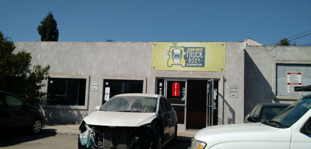 Lemon Grove Truck Body is the subject of dozens of complaints about fumes, but Omar Zamora, an owners, says some are erroneous, and rightfully should name other body shops at the address. "There's like six shops here," he said.