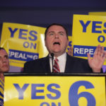 Former San Diego Councilman Carl DeMaio, who led the effort to put Proposition 6 on the ballot to repeal a gas tax increase, is shown at the U.S. Grant Hotel in downtown San Diego.